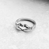 Sterling Silver Heart Hands Claddagh Ring, Silver Ring, Heart Ring, Hand Ring, Love Ring