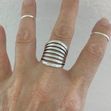 Sterling Silver Statement Boho Ring, Silver Rings, Statement Ring, Silver Band