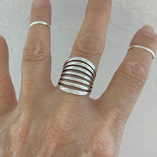 Sterling Silver Statement Boho Ring, Silver Rings, Statement Ring, Sil ...