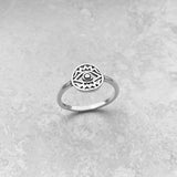 Sterling Silver All Seeing Eye Ring, Silver Rings, Protector Ring