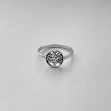Sterling Silver Small Dainty Tree of Life Ring, Silver Ring, Tree Ring, Fortune Ring, Leaf Ring