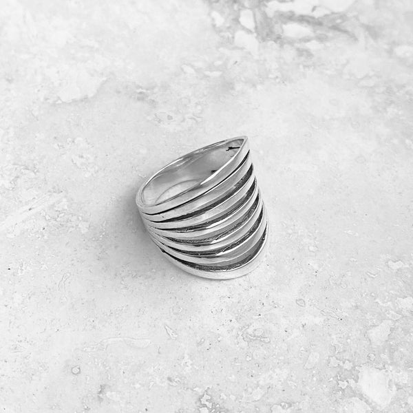 Sterling Silver Statement Boho Ring, Silver Rings, Statement Ring, Sil ...