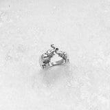 Sterling Sterling Kissing Elephant Ring, Silver Rings, Elephant Ring