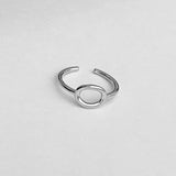 Sterling Silver Open Circle Toe Ring, Silver Ring, Boho Ring, Round Ring