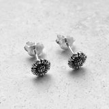 Sterling Silver Small Sunflower Earrings, Sun Earrings, Silver Earrings, Stud Earrings, Flower Earrings