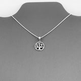 Sterling Silver Small Tree Of Life Necklace, Silver Necklace, Boho Necklace, Good Luck Necklace