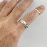 Sterling Silver Vines Band Ring, Tree Ring, Silver Ring, Leaf Ring, Silver Band, Wedding Band