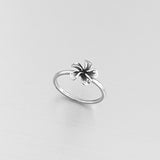 Sterling Silver Lily Ring, Flower Ring, Silver Ring, Boho Ring