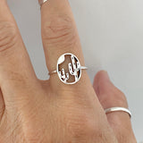 Sterling Silver Double Cactus Ring, Tree Ring, Silver Ring, Desert Ring