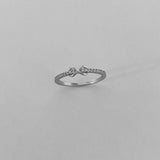 Sterling Silver Infinity CZ Ring, CZ Band, Infinity Ring, Silver Ring, Promise Ring
