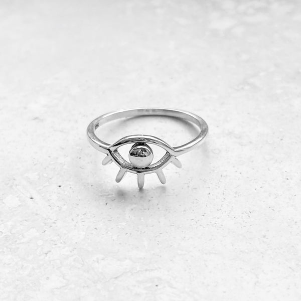 Seeing Eye Rings Sterling Silver All Seeing Eye Ring, Silver Rings, Eye Ring, Religious ...