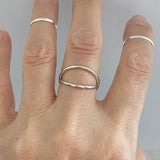 Sterling Silver Crisscross Ring, Silver Ring, X Ring, Cross Ring, Boho Ring