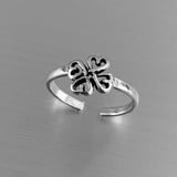 Sterling Silver Celtic Hearts Toe Ring, Silver Ring, Heart Ring