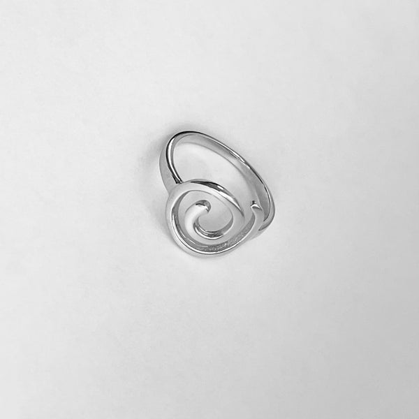 Sterling Silver Spiral Ring, Boho Ring, Silver Ring, Swirly Ring ...