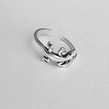 Sterling Silver Adjustable Lizard Toe Ring, Boho Ring, Silver Ring, Reptile Ring