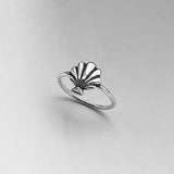 Sterling Silver Seashell Ring, Silver Ring, Dainty Ring, Shell Ring, Sea Ring, Beach Ring