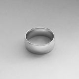 Sterling Silver 8MM High Polish wedding Band, Unisex Ring, Silver Band,  Silver Ring, Wedding Ring