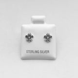 Sterling Silver Tiny Fleur De Lis Earrings, Saints Earrings, Silver Earrings, Stud Earrings