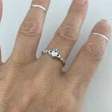Sterling Silver Small Claddagh Ring, Loyalty Ring, Irish Ring, Silver Rings, Heart Ring, Friendship Ring