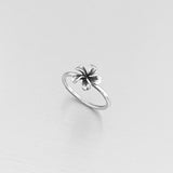 Sterling Silver Lily Ring, Flower Ring, Silver Ring, Boho Ring