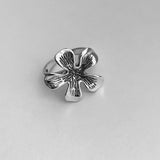 Sterling Silver Giant Lily Ring, Flower Ring, Silver Ring, Boho Ring