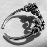 Sterling Silver Swirly Toe Ring, Silver Rings, Swirl Ring