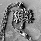 Sterling Silver Tree Of Life Necklace, Silver Necklace, Fortune Necklace, Tree Necklace