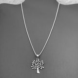 Sterling Silver Tree Of Life Necklace, Silver Necklace, Fortune Necklace, Tree Necklace