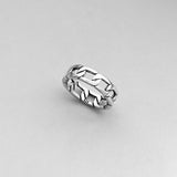 Sterling Silver Unisex Chain Link Ring, Silver Ring, Silver Band, Stackable Ring