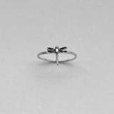 Sterling Silver Small Dragonfly Ring, Dainty Ring, Silver Ring, Spirit Ring