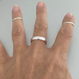 Sterling Silver 4MM High Polish Band, Unisex Ring, Stackable Bands, Bands, Silver Ring, Rings