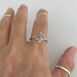 Sterling Silver Cactus Ring, Tree Ring, Silver Ring, Desert Ring, Boho Ring