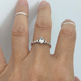 Sterling Silver Small Claddagh Ring, Loyalty Ring, Irish Ring, Silver Rings, Heart Ring, Friendship Ring