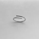 Sterling Silver Wrap Round Band Ring, Silver Ring, Boho Ring, Silver Band