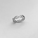 Sterling Silver Wraparound Infinity Ring, Silver Ring, Love Ring, Forever Ring