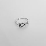 Sterling  Silver Small Eye of Ra Ring, Silver Ring, Protection Ring, Eye of Horus Ring, Religious Ring
