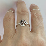 Sterling Silver Little Tree of Life Ring, Fortune Ring, Dainty Ring, Silver Ring, Tree Ring