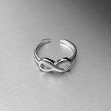 Sterling Silver Infinity Toe Ring, Silver Ring, Love Ring