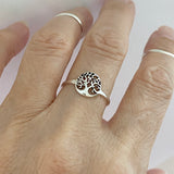 Sterling Silver Little Tree of Life Ring, Fortune Ring, Dainty Ring, Silver Ring, Tree Ring