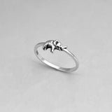 Sterling Sterling Little Dainty Elephant Ring, Silver Ring, Boho Ring, Animal Ring