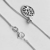 Sterling Silver Small Tree Of Life Necklace, Silver Necklace, Boho Necklace, Good Luck Necklace