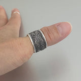 Sterling Silver Bali Design Ring, Statement Ring, Silver Ring, Boho Ring, Bali Ring