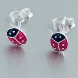 Sterling Silver Ladybug Earrings, Silver Earrings, Stud Earrings, Spirit Earrings