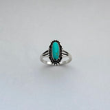 Sterling Silver Boho Turquoise Ring, Silver Ring, Stone Ring, Stone Ring
