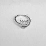 Sterling Silver Wraparound Lotus Ring, Flower Ring, Silver Rings, Yoga Ring