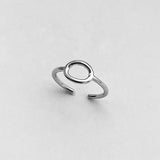 Sterling Silver Open Circle Toe Ring, Silver Ring, Boho Ring, Round Ring