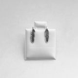 Sterling Silver Feather Stud Earrings, Religious Earrings, Silver Earrings, Bird Earrings