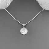 Sterling Silver I Love You Necklace, Silver Necklace, Love Necklace, Moon Necklace