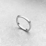 Sterling Silver Square Band Ring, Silver Ring, Stackable Ring, Silver Band, Wedding Band