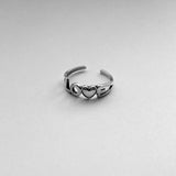 Sterling Silver LOVE Toe Ring, Silver Ring, Love Ring, Heart Ring